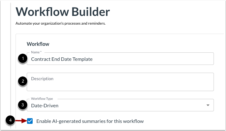 Enter Workflow Details