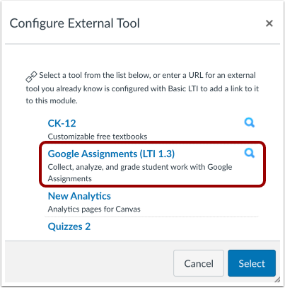 Configure External Tool