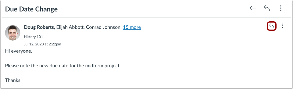 Reply to Conversation