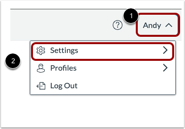 Open and Edit Profile