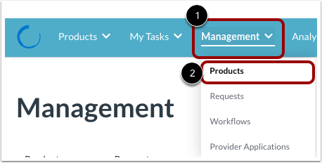 Open Products Management
