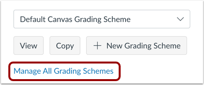 Manage Grading Schemes