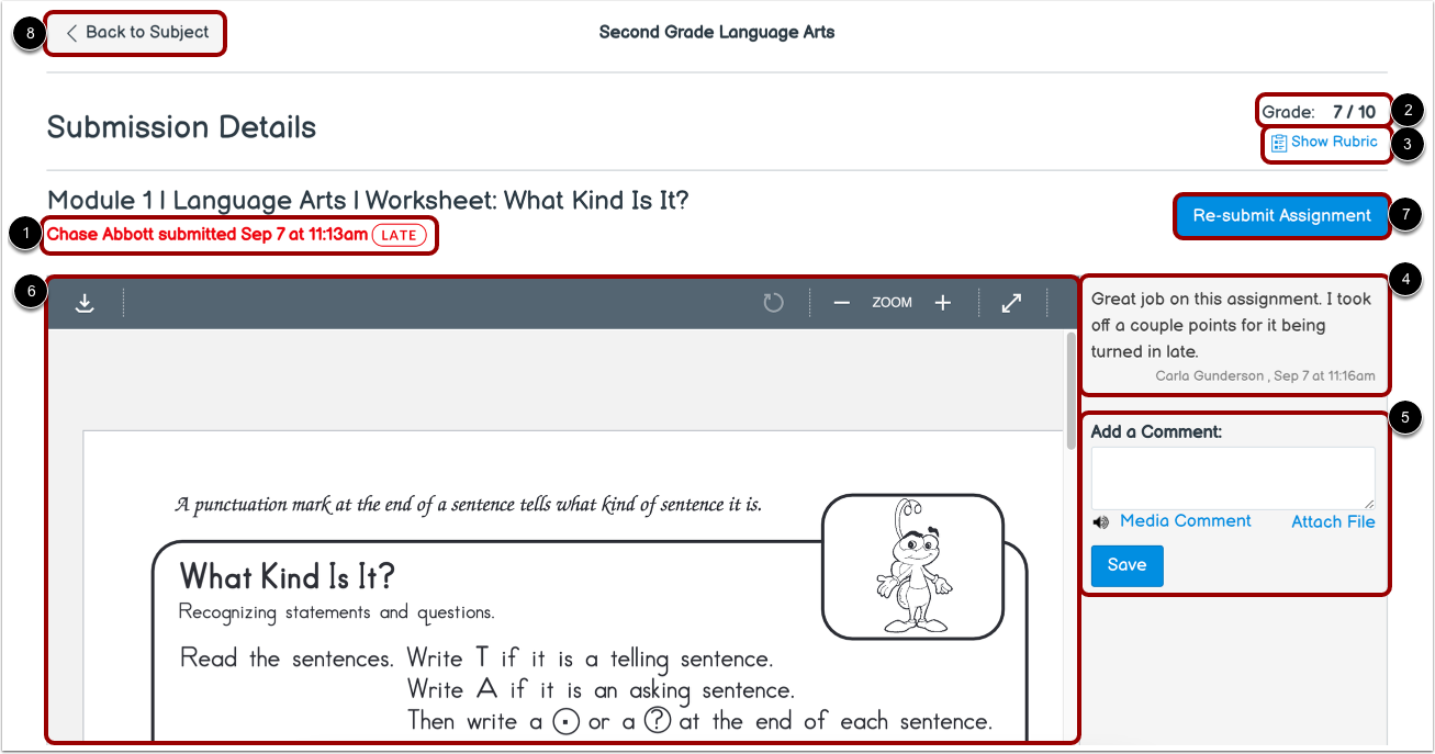 View Submission Details