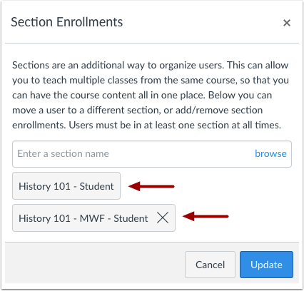 View Section Enrollment