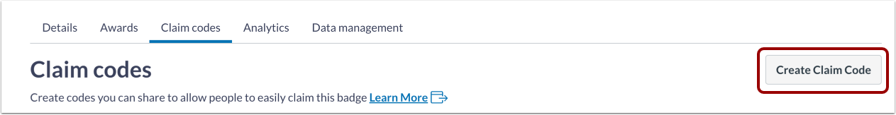 Creating a claim code