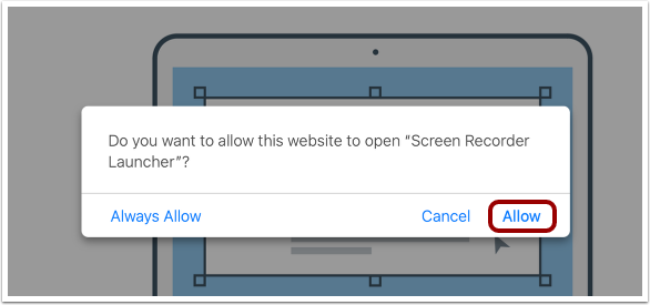 Allow Screen Recorder Launcher