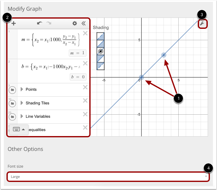 Modify Graph and More Options