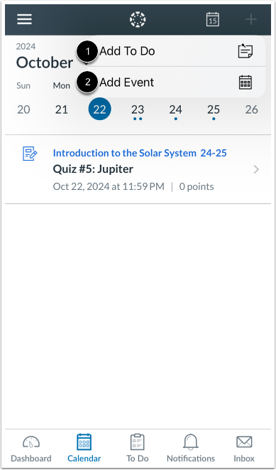 View Calendar