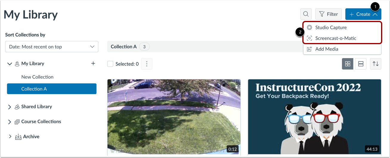 Add Media to Collection