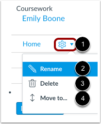 View Section Settings