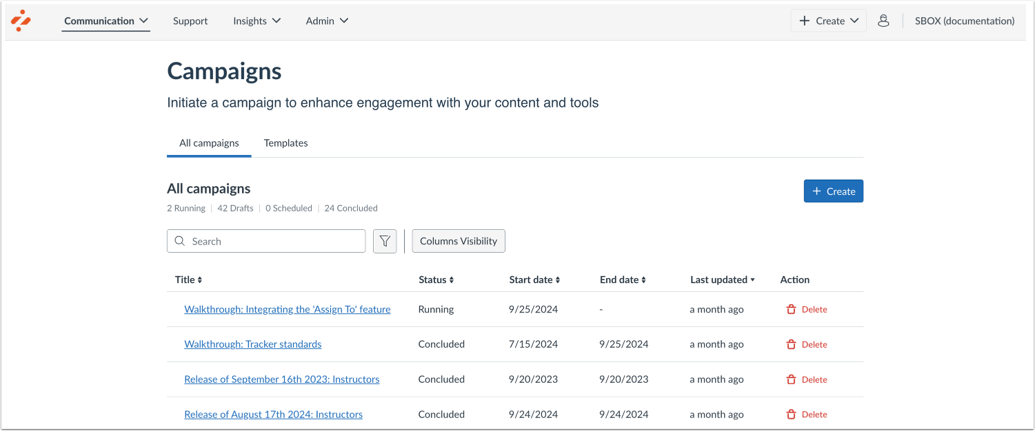 Monitor Categories in Campaigns