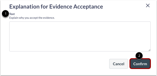 Accept Evidence