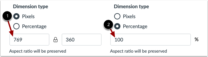 Select Dimension Type