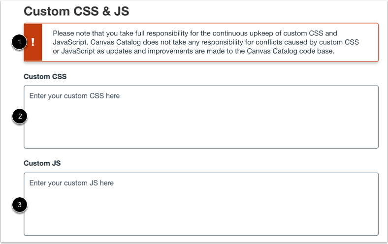 Add Custom CSS and JavaScript