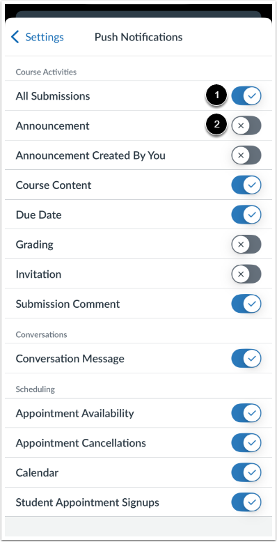 Set Notification Preferences