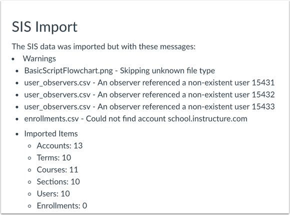 View Import Data