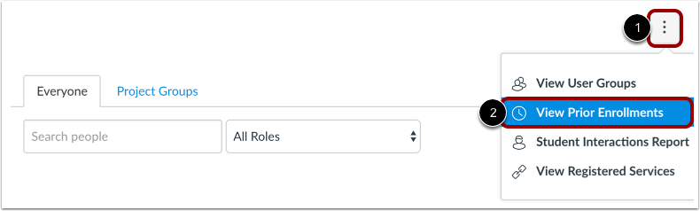 Open Prior Enrollments