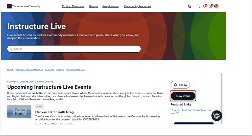 How do I host an Instructure Live event? - Instructure Community