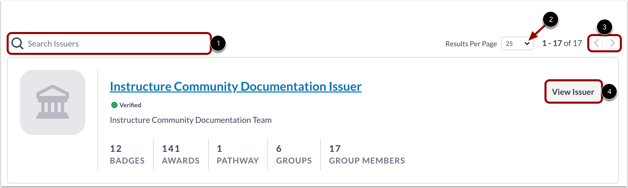 Editing an issuer in Badgr