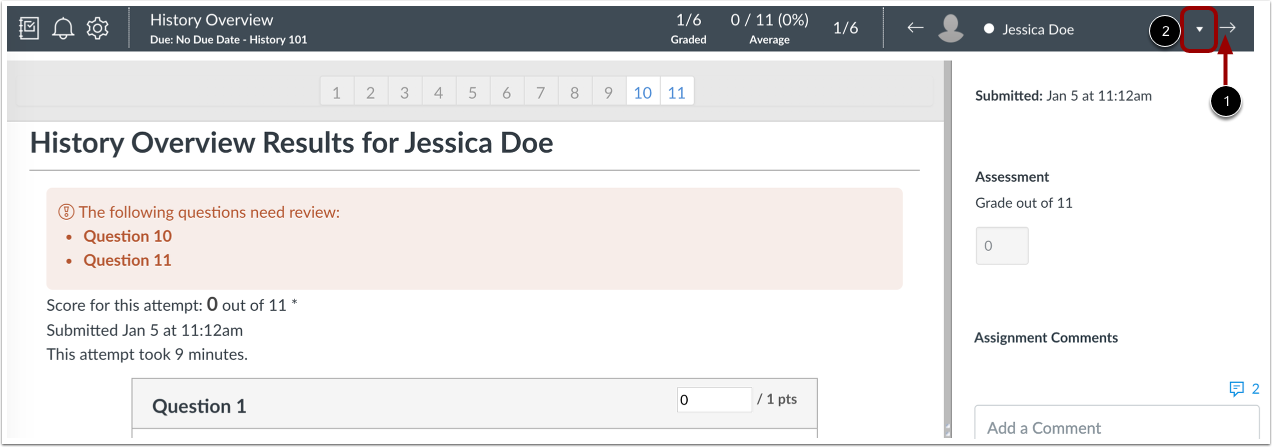 Advance to Next Student