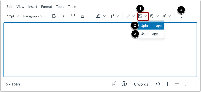 Add Image from Toolbar