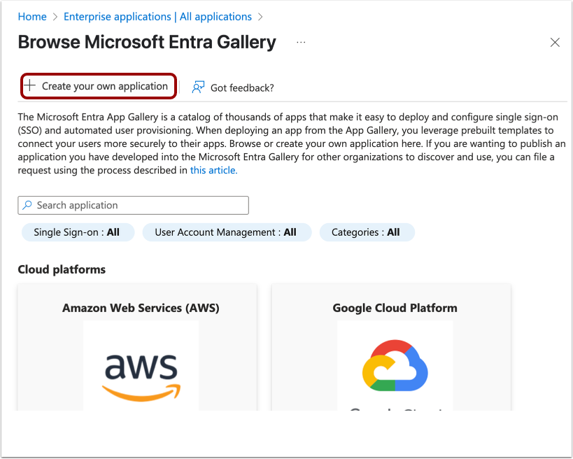 Create Own Application