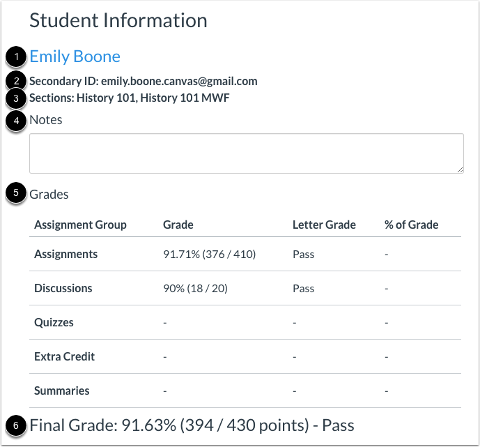 View Student Information