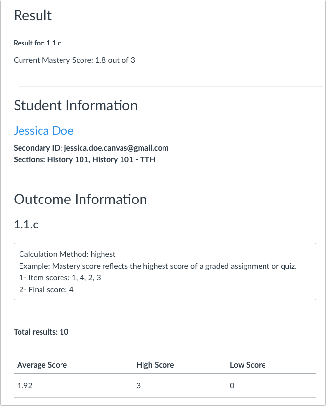 View Gradebook Information