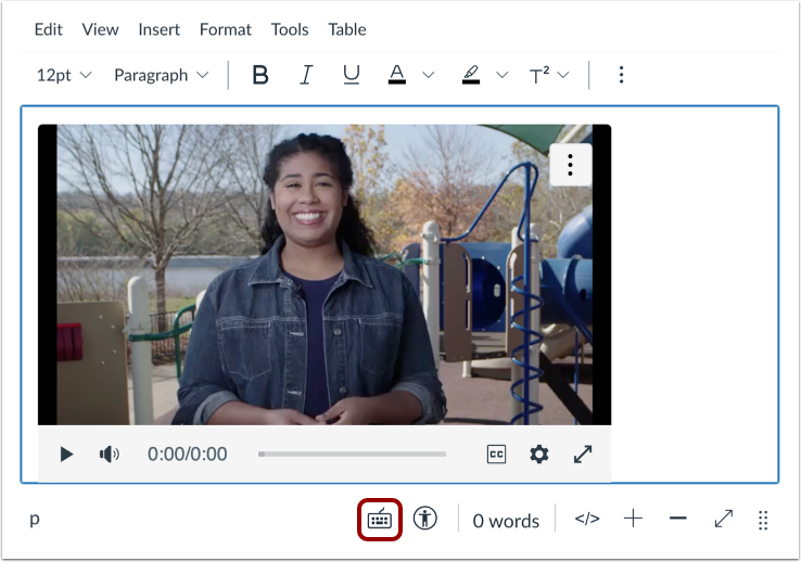 Open Rich Content Editor