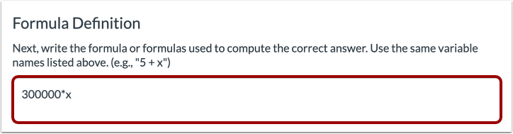 Add Formula Definition