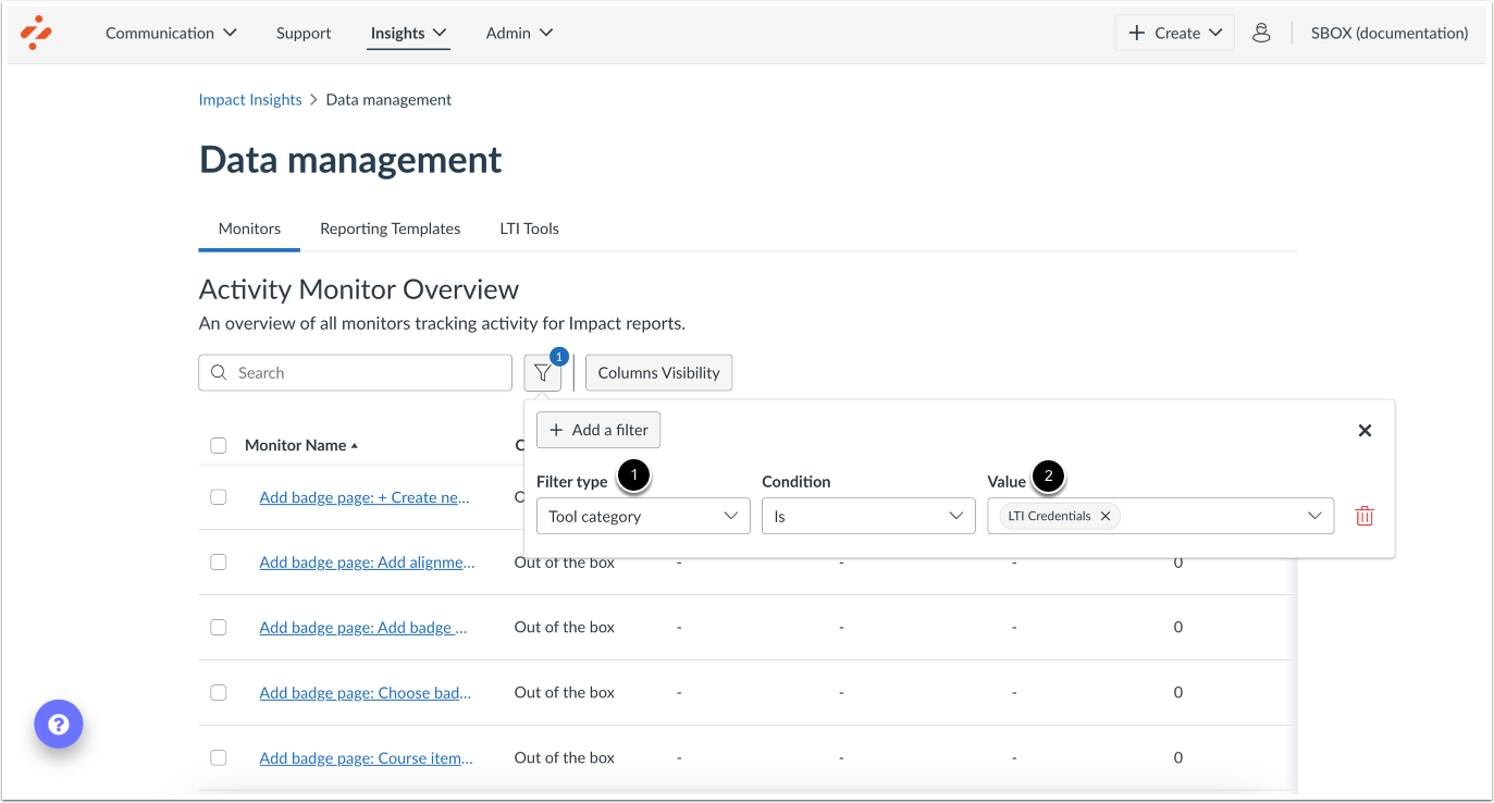 Out of the Box Contexts and Monitors