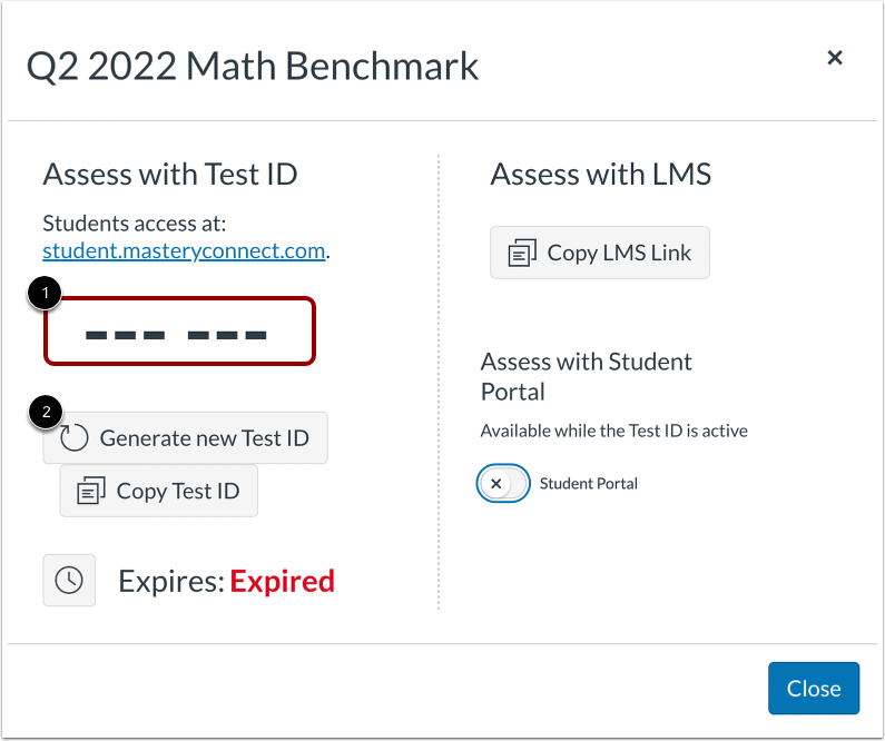 Generate New Test ID
