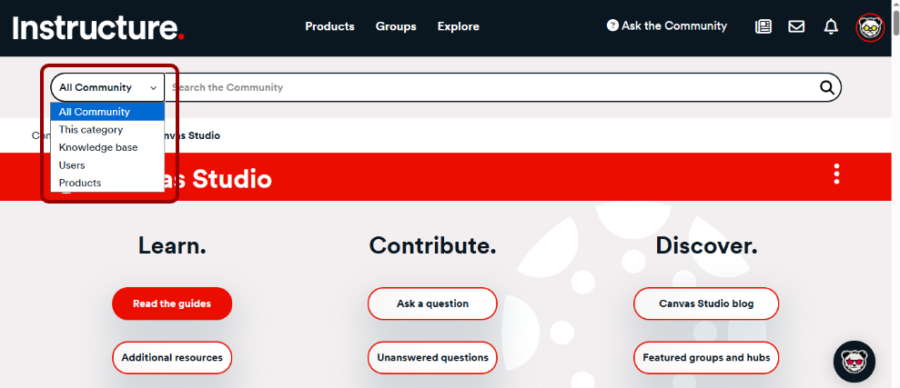 Select Search Location