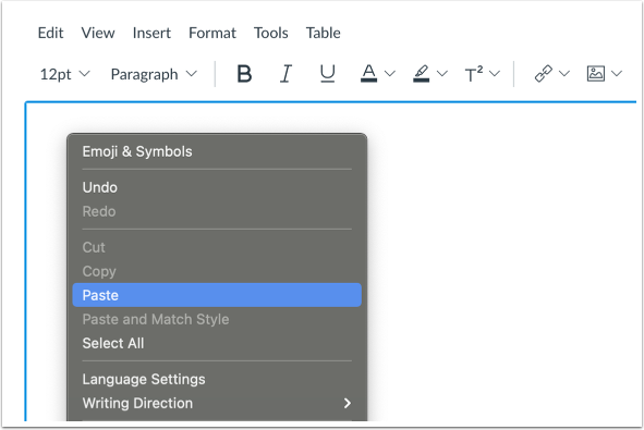 Upload Image by Copy and Paste