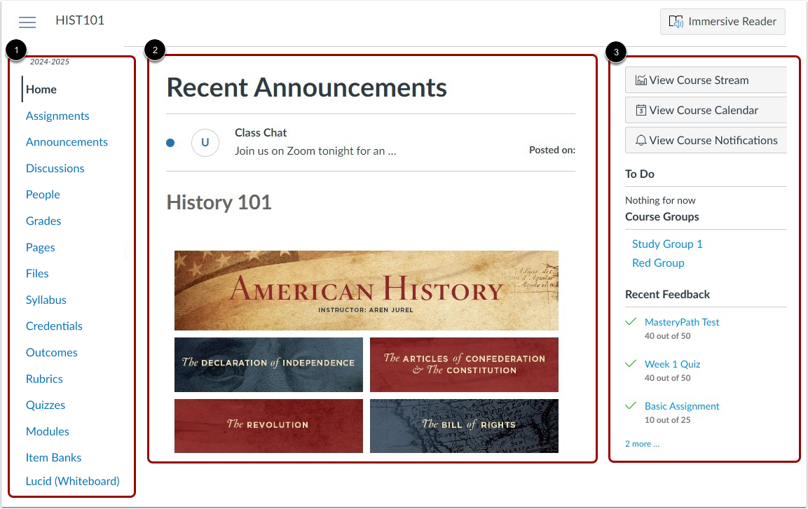 View Course Home Page