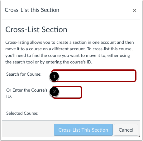Search for Course