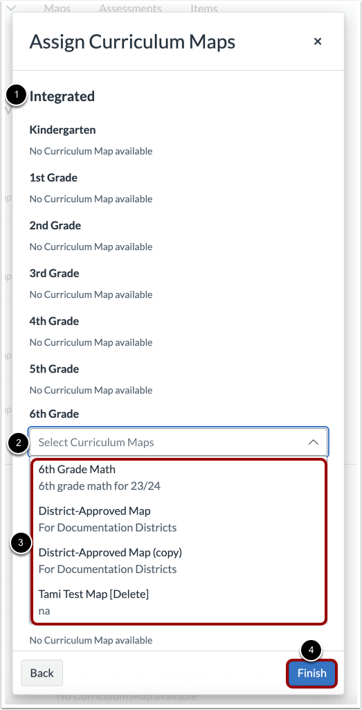 Assign Curriculum Maps