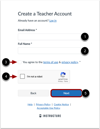 Create Your Account