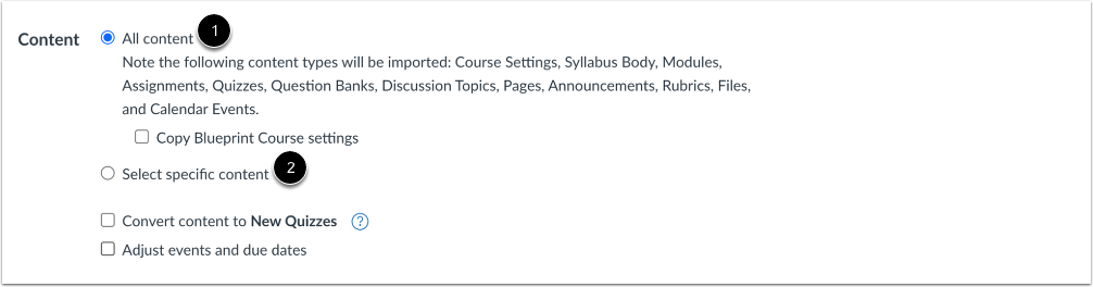 Select Migration Content