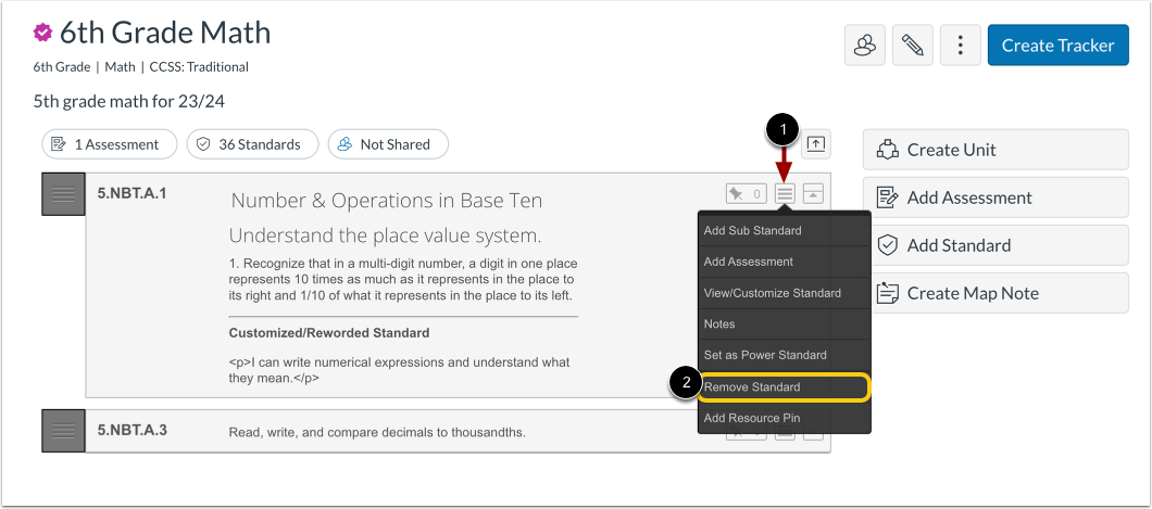 Open Remove Standard