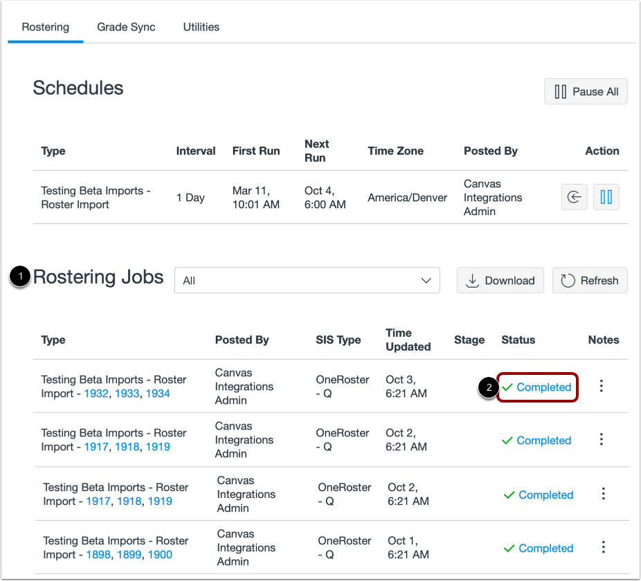 Open Rostering Job Details