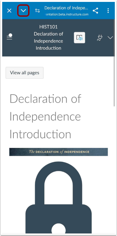 View Front Page Links