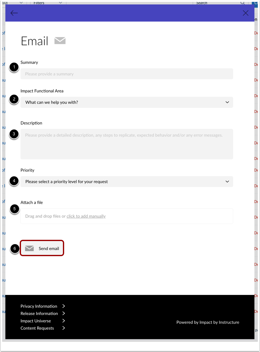 Fill out Email Template