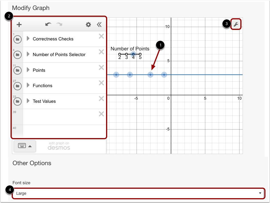 Modify Graph and More Options