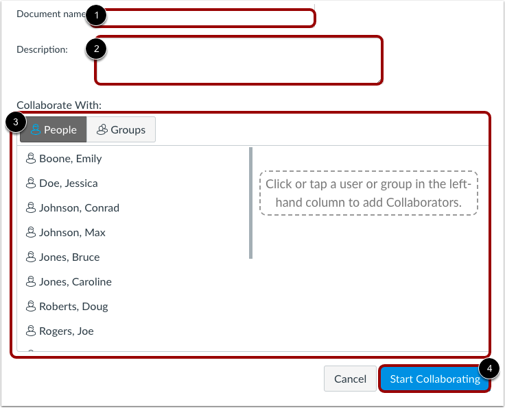 Create Collaboration Document