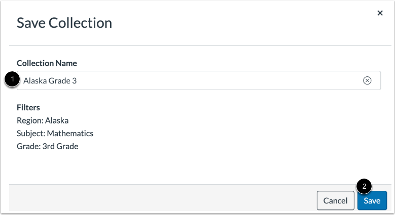 Save Collection Name