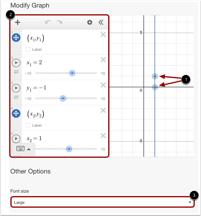 Modify Graph and More Options