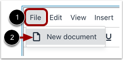 Create New Document