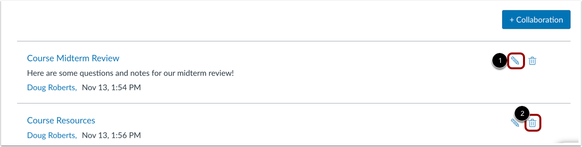 Manage Collaborations