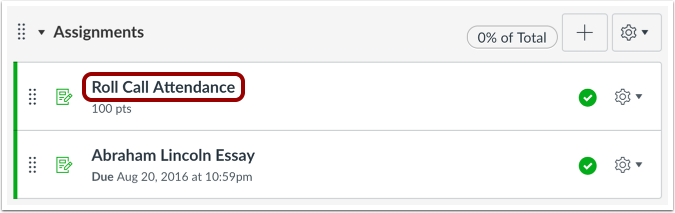 View Attendance Assignment